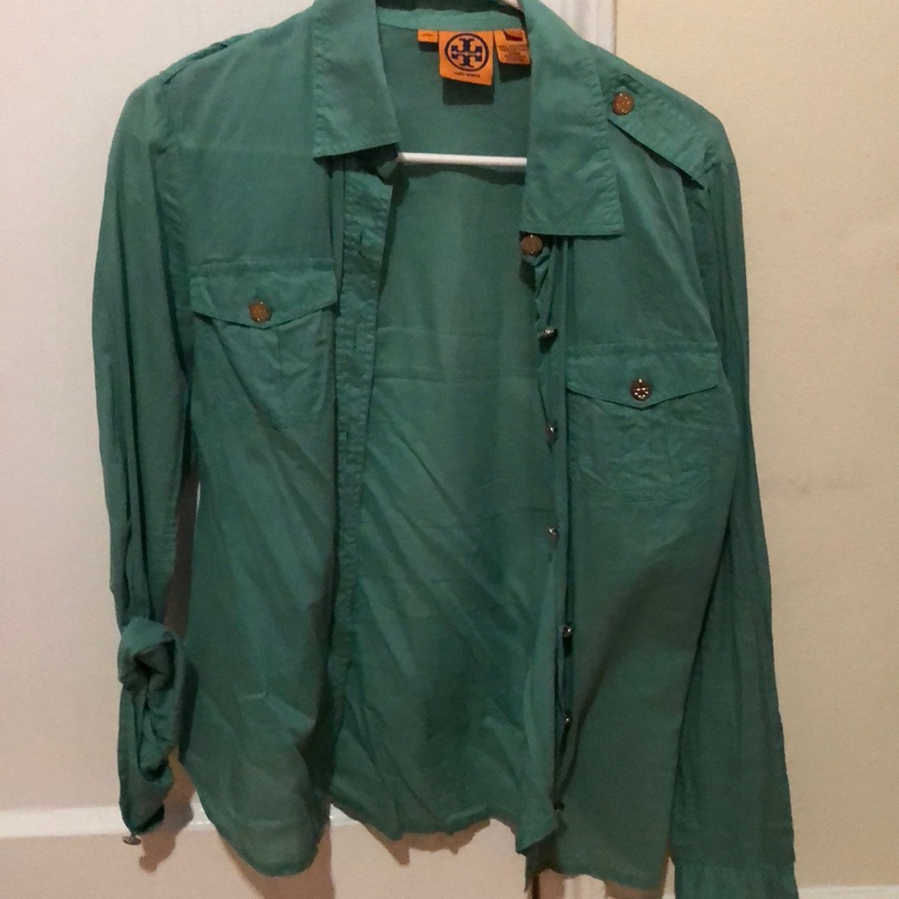 Tory Burch green button down